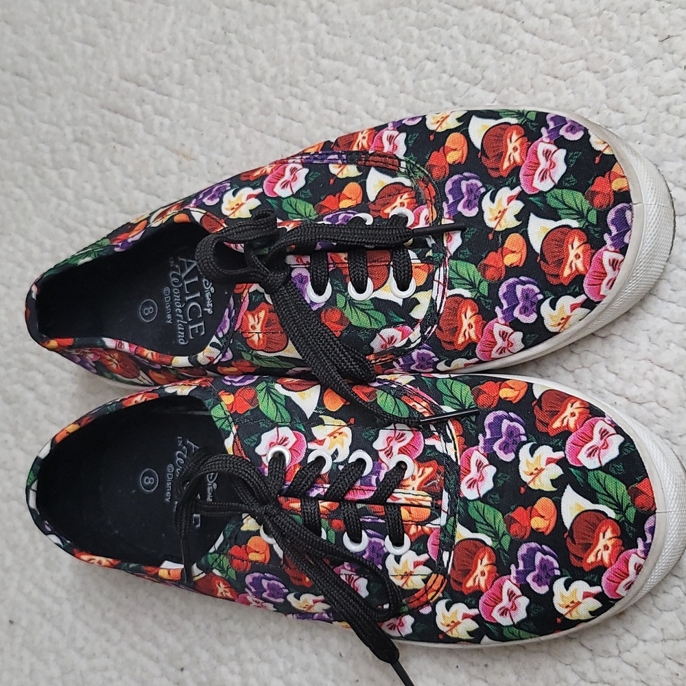 Disney’s Alice in Wonderland Floral Canvas Sneaker